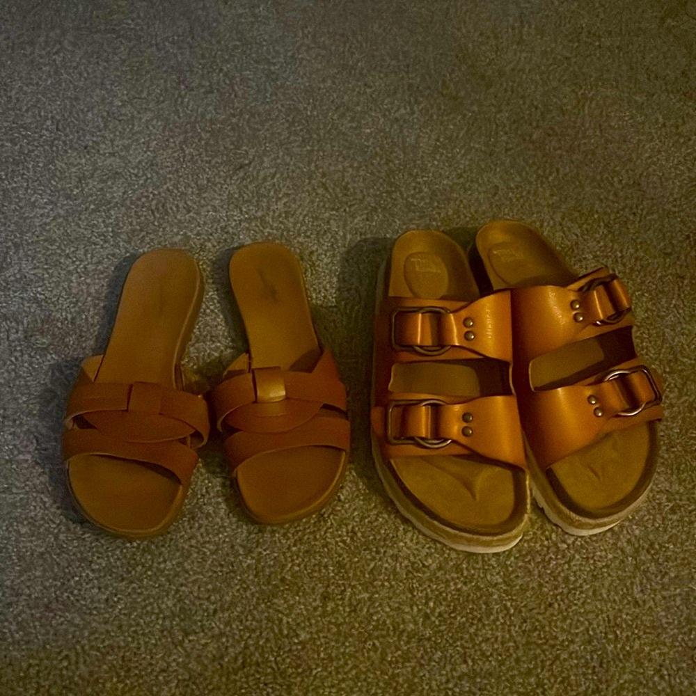 Two pairs of sandals